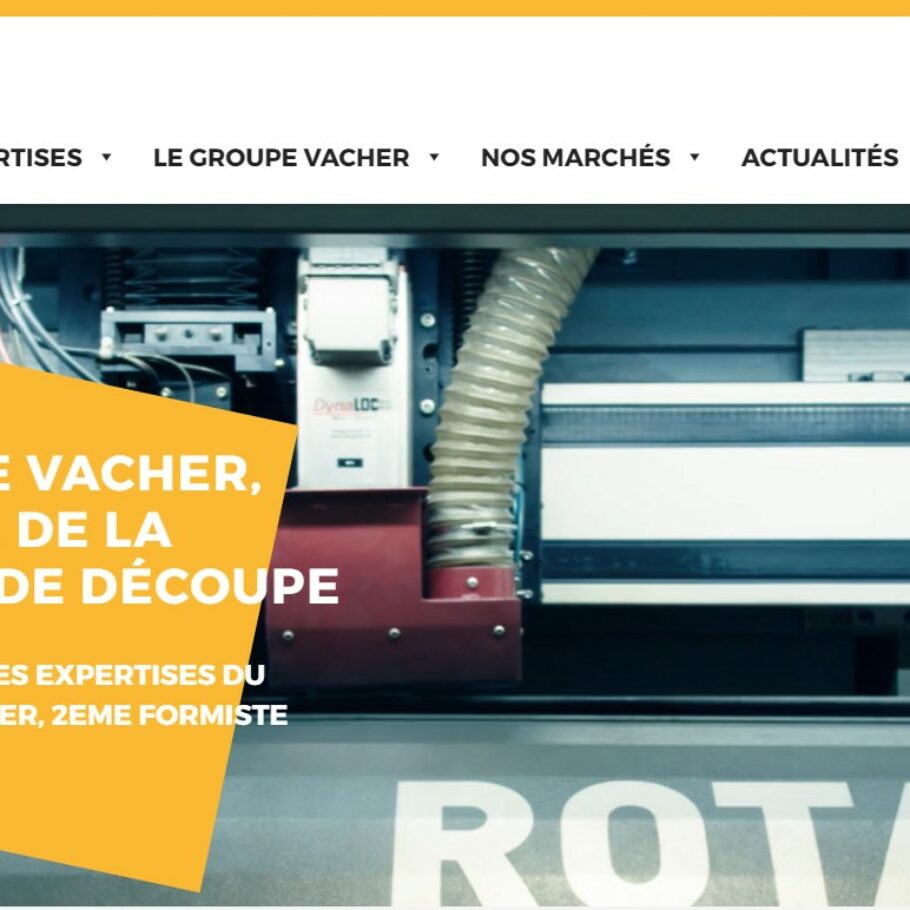 Site web du site Groupe Vacher